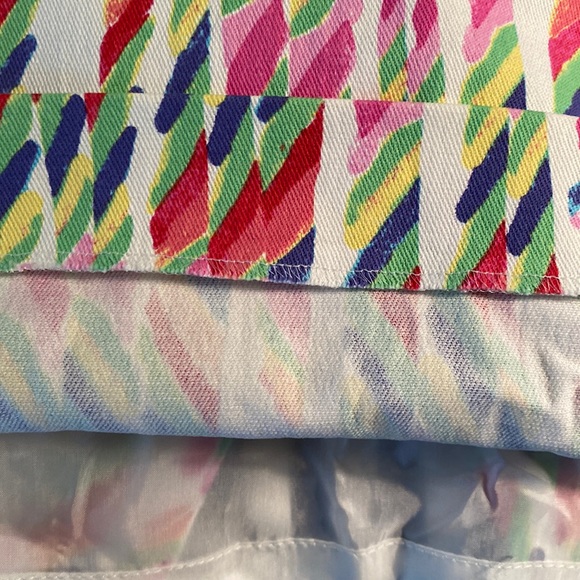 AGNONA Italy Vibrant Abstract Brushstroke Print Pencil Midi Skirt - 8 - 44 - EUC - Picture 9 of 15